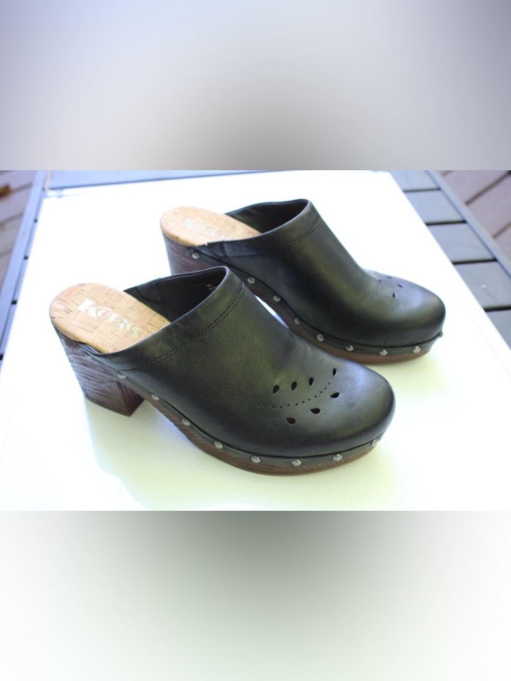 Kork-ease studded clogs